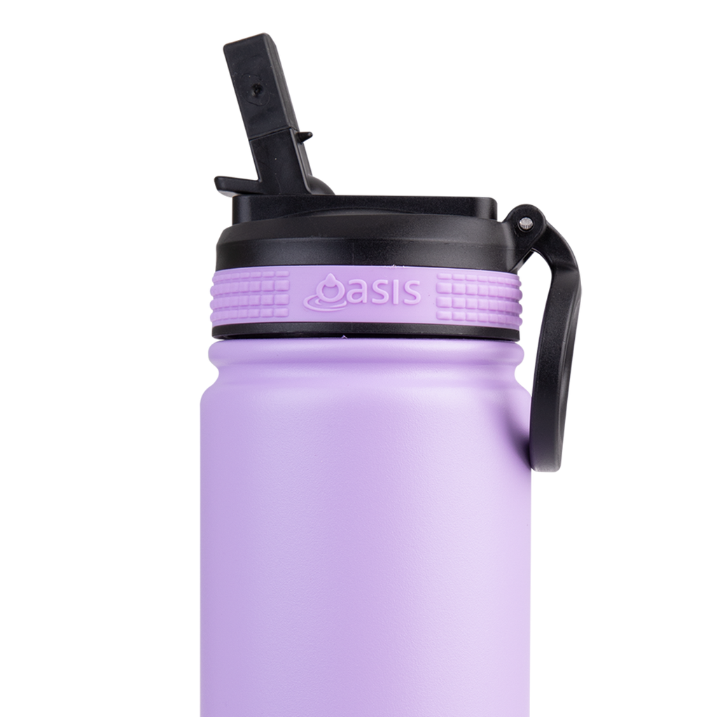 550ml 'Challenger' Sports Bottle with Sipper - Lavender