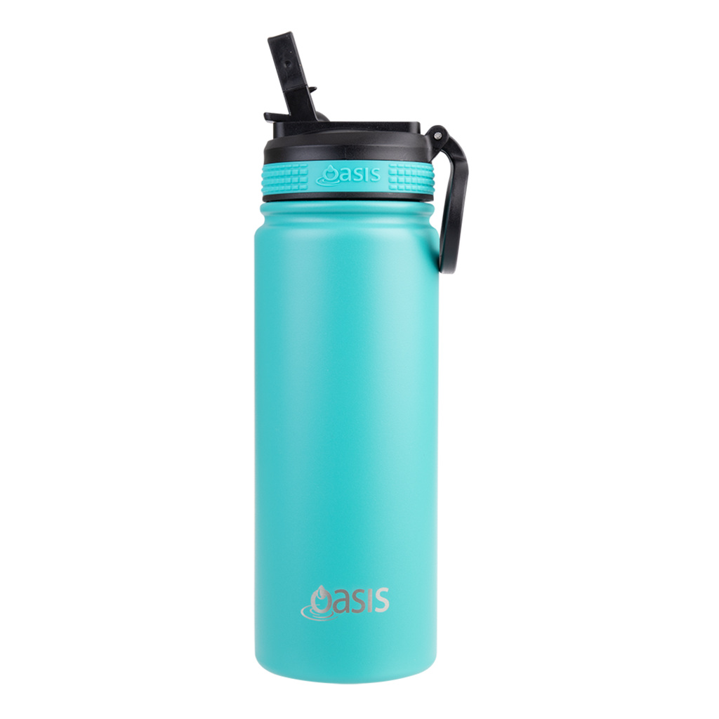 550ml 'Challenger' Sports Bottle with Sipper - Turquoise