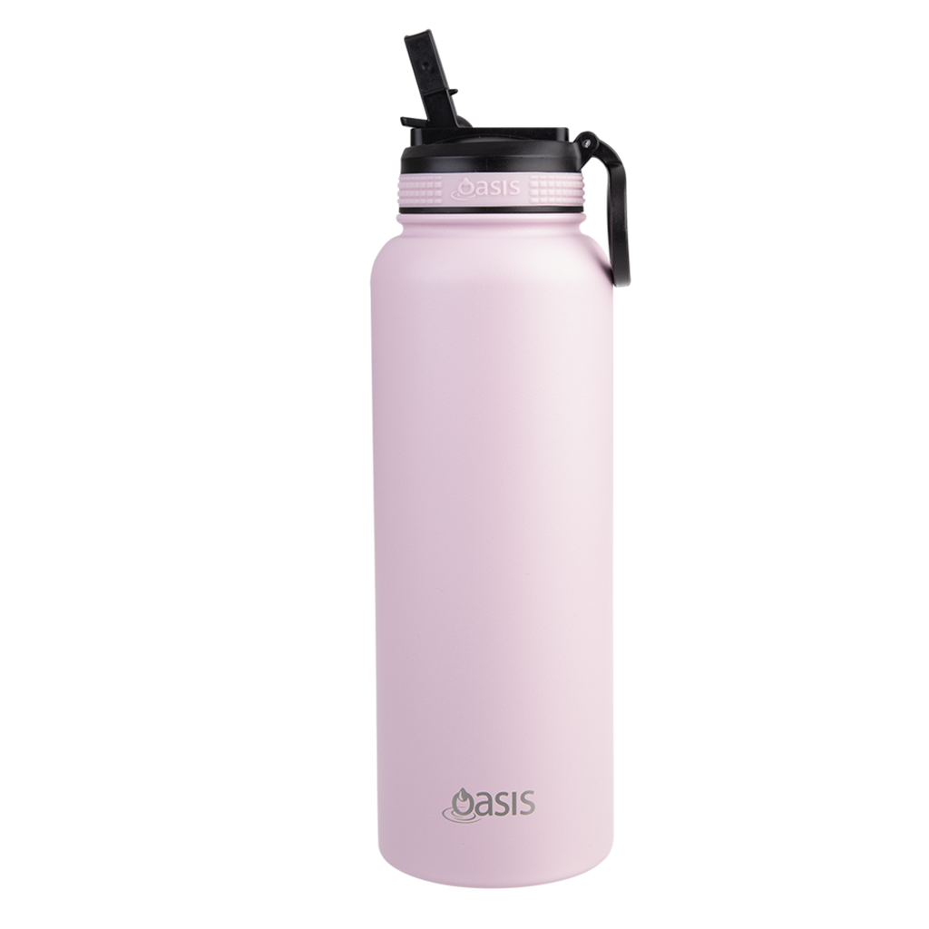 1.1L 'Challenger' Sports Bottle with Sipper - Carnation