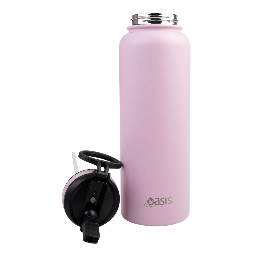 1.1L 'Challenger' Sports Bottle with Sipper - Carnation