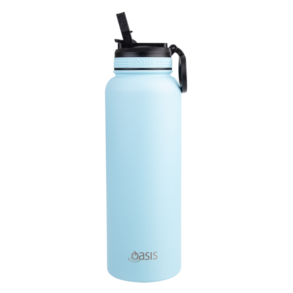 1.1L 'Challenger' Sports Bottle with Sipper - Island Blue