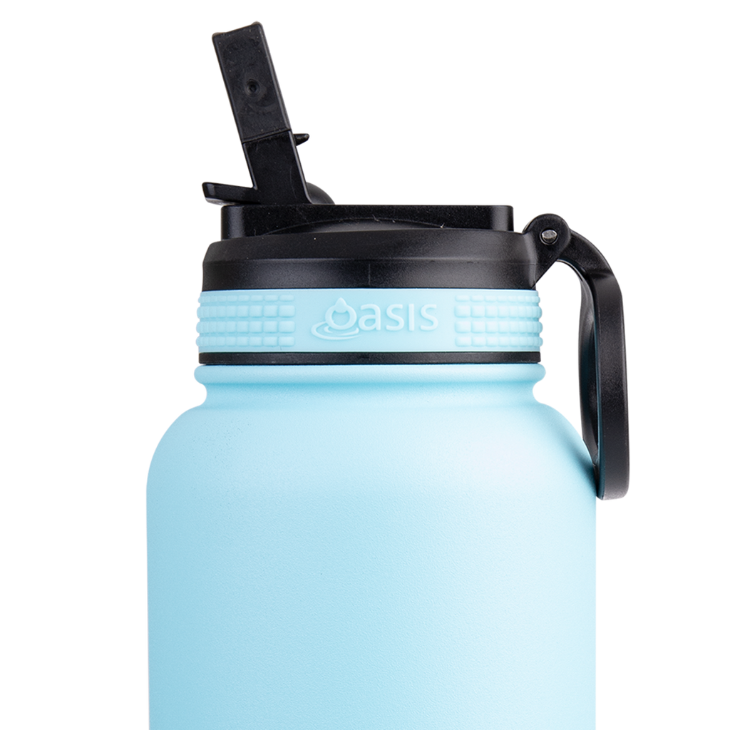 1.1L 'Challenger' Sports Bottle with Sipper - Island Blue