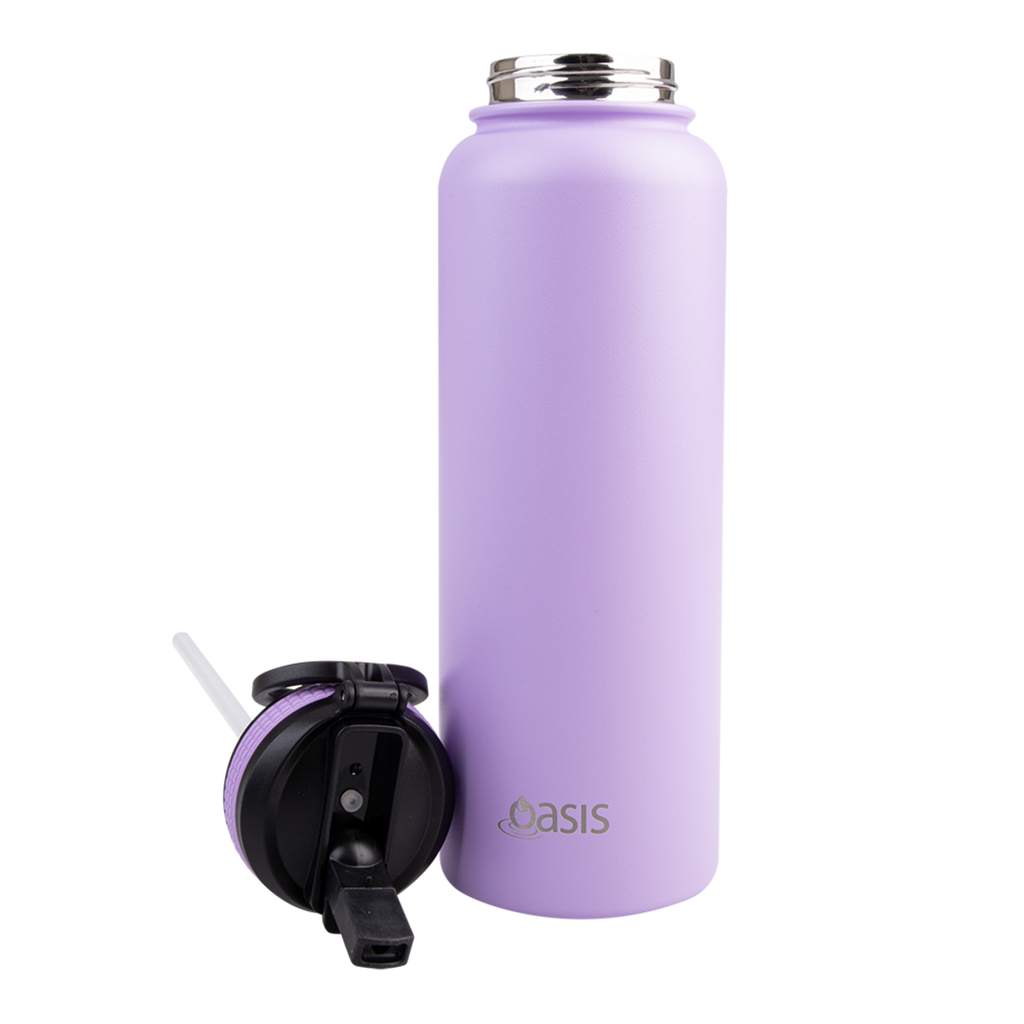 1.1L 'Challenger' Sports Bottle with Sipper - Lavender