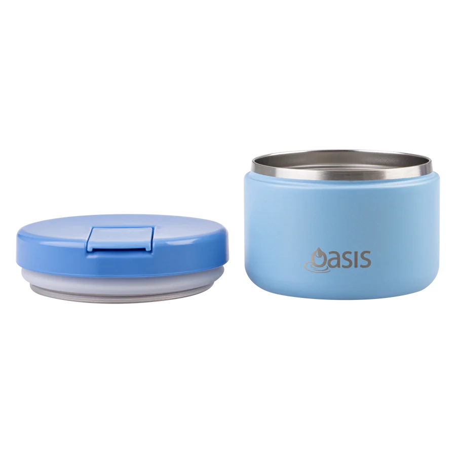 Food Flask with Quick Release Lid 300ml - Blue