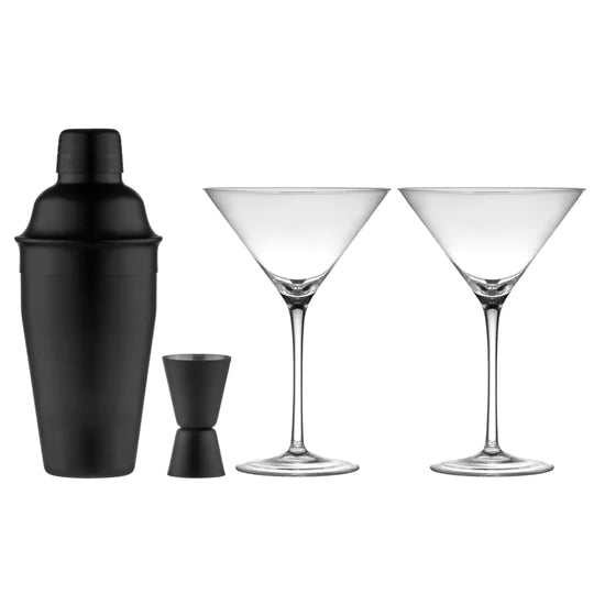 Aurora 4pc Cocktail Set - Matte Black