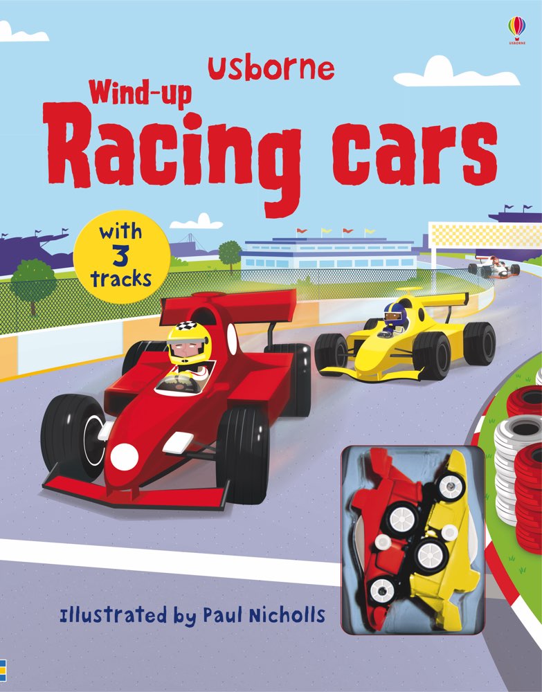 Wind-up Racing Cars - Board Book