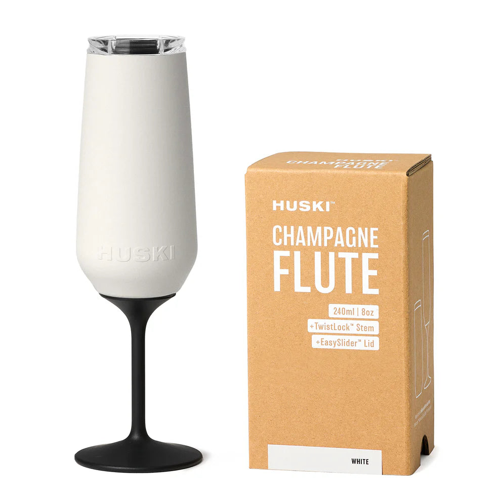 Huski Champagne Flute - White