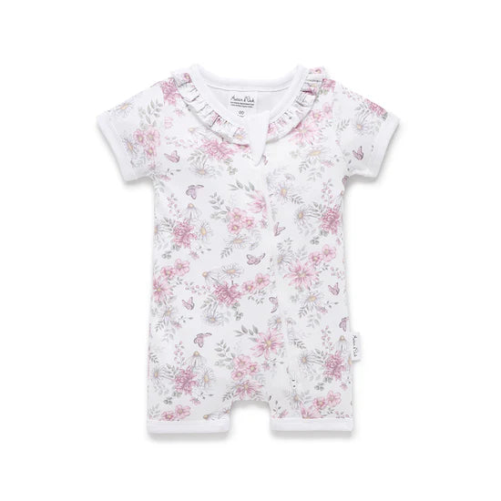 Daisy Floral Zip Romper