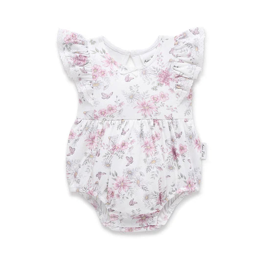 Daisy Floral Bubble Romper