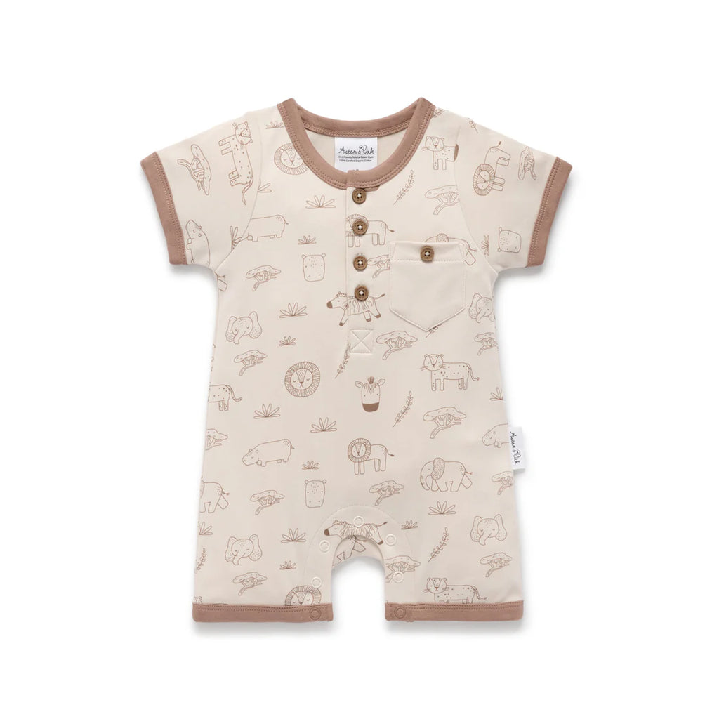 Safari Henley Romper