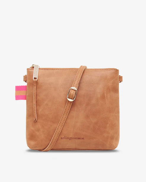 Alexis Crossbody Bag - Vintage Tan Leather