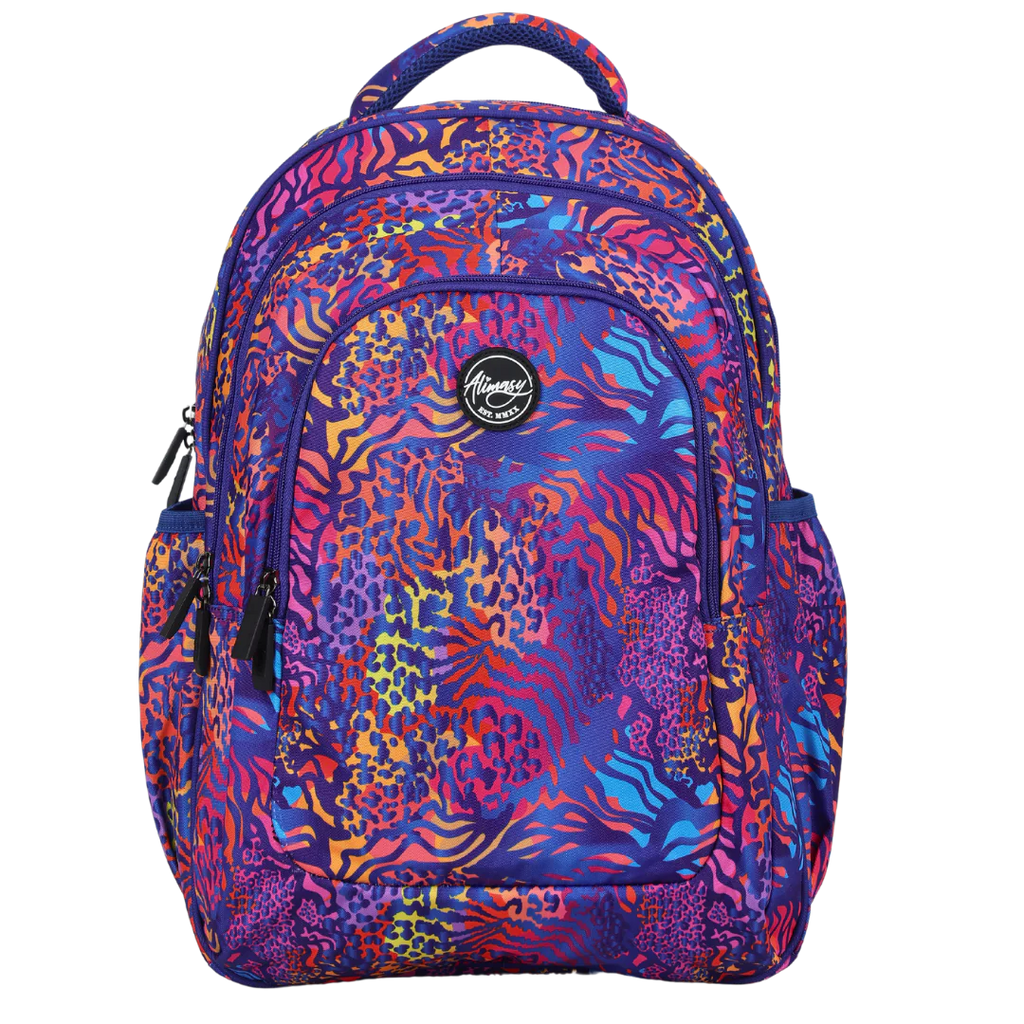 Large School Backpack - Animal Print