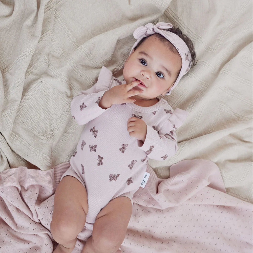 Butterfly Rib Flutter Onesie