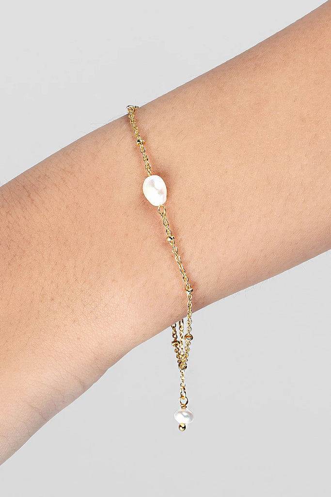 Mary Pearl Bracelet - Gold