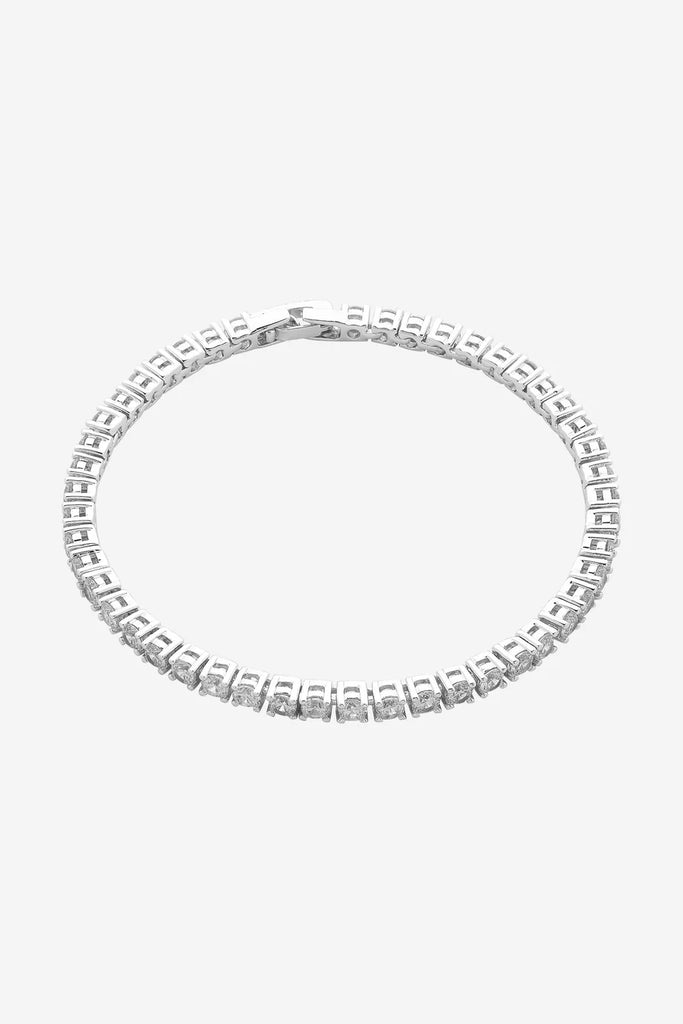 Dolce Vita Cz Bracelet - Rhodium Silver