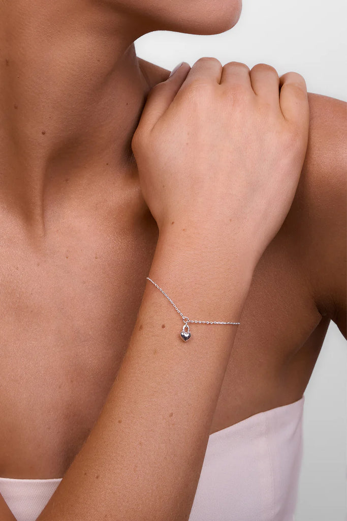 Winnie Heart Bracelet - Silver