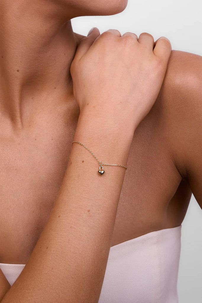 Winnie Heart Bracelet - Gold