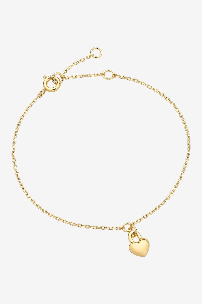 Winnie Heart Bracelet - Gold