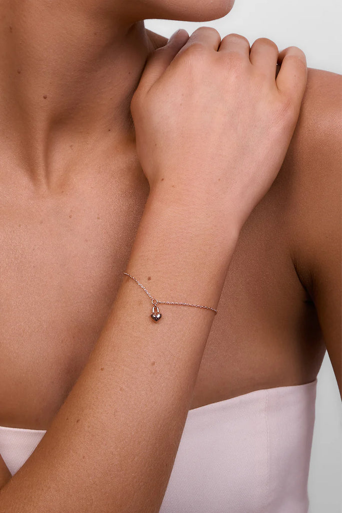 Winnie Heart Bracelet - Rose Gold
