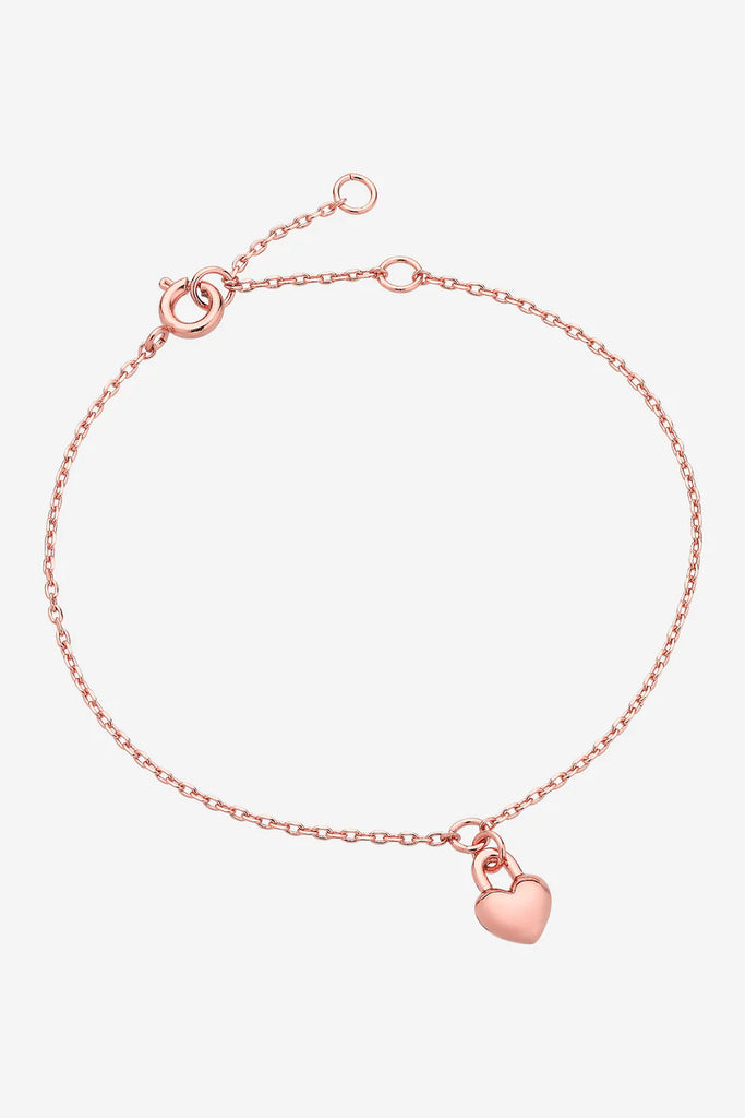 Winnie Heart Bracelet - Rose Gold