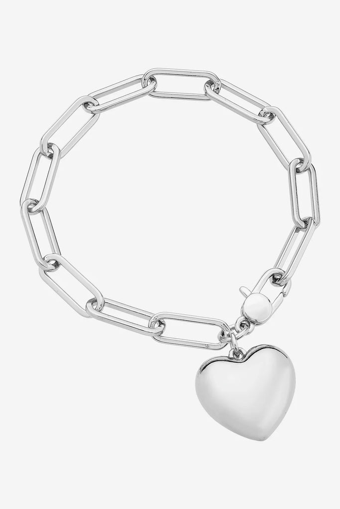 Lottie Heart Bracelet - Silver