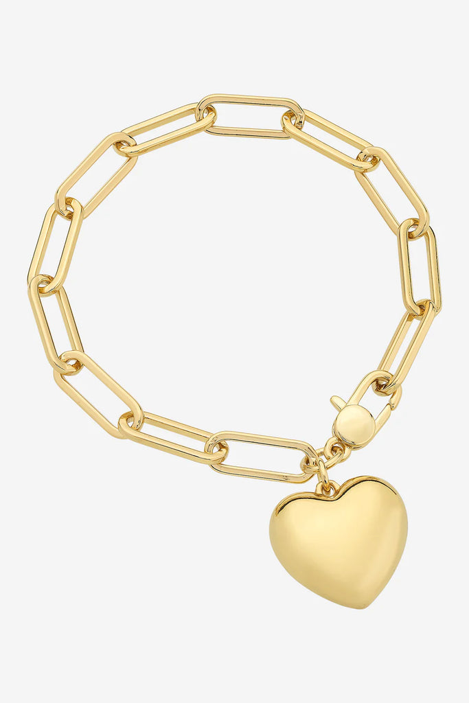 Lottie Heart Bracelet - Gold