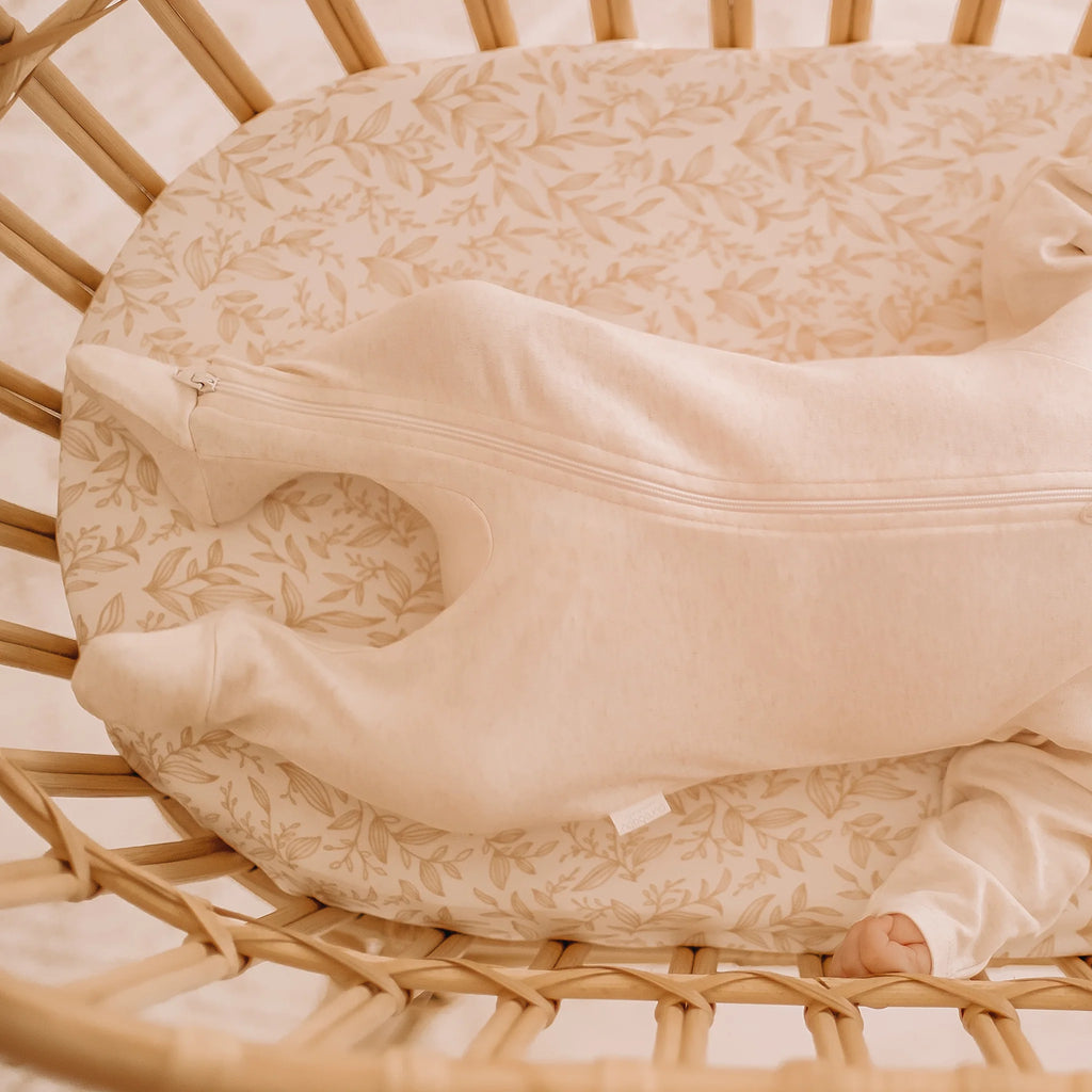 Golden Vines Organic Fitted Bassinet Sheet / Change Pad Cover