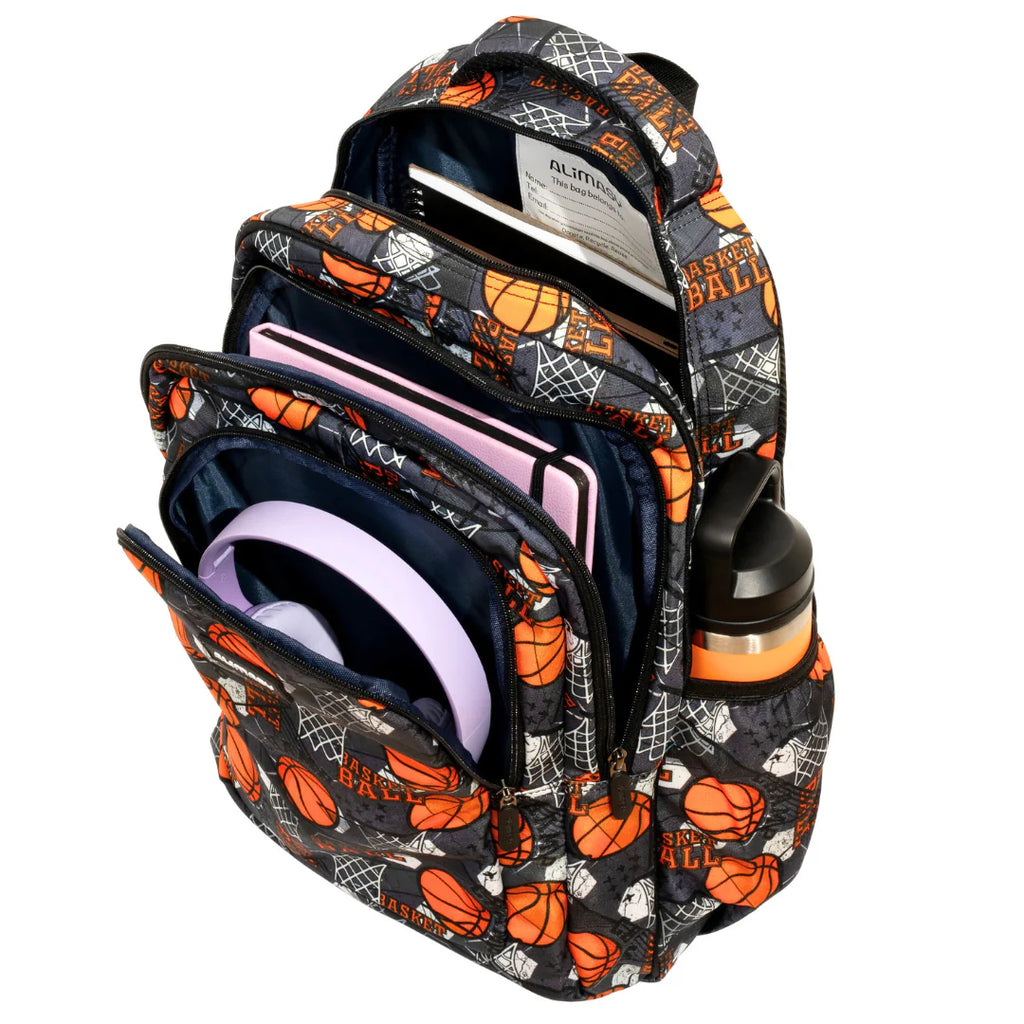 Large School Backpack - Basketball