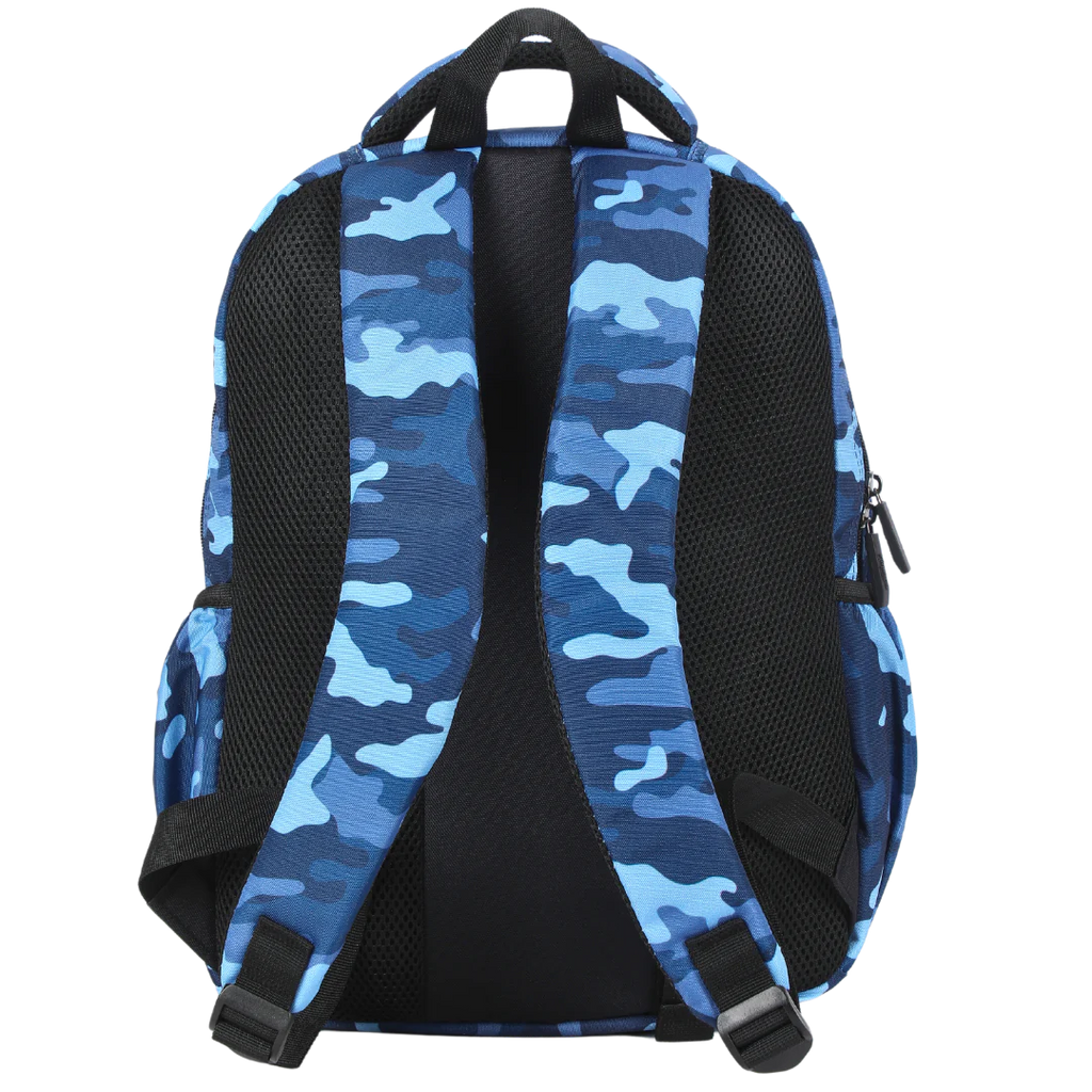 Midsize Kids Backpack - Blue Camouflage