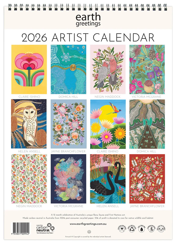 2026 Artist Wall Calendar