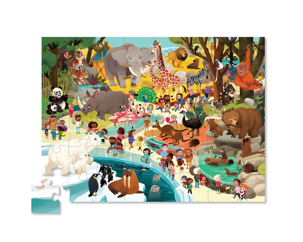 Day at the Museum Puzzle - 48 pc - Zoo