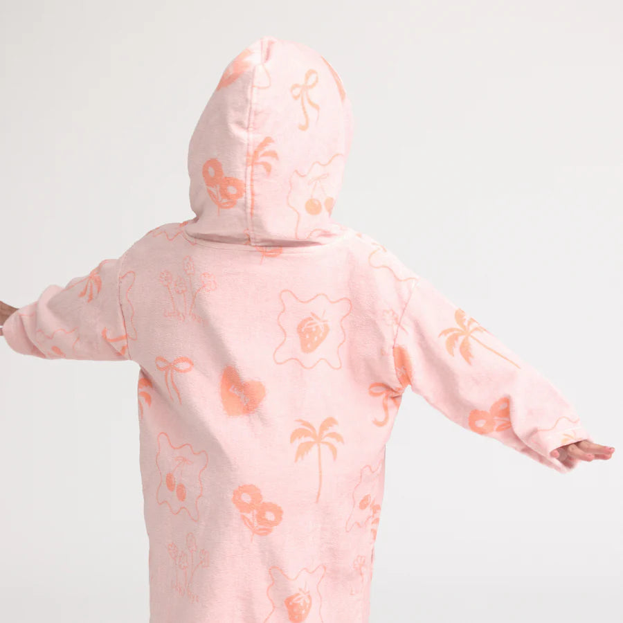 Pink Zip-Up Towel
