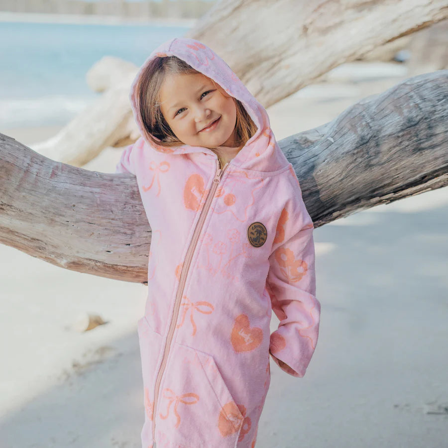 Pink Zip-Up Towel