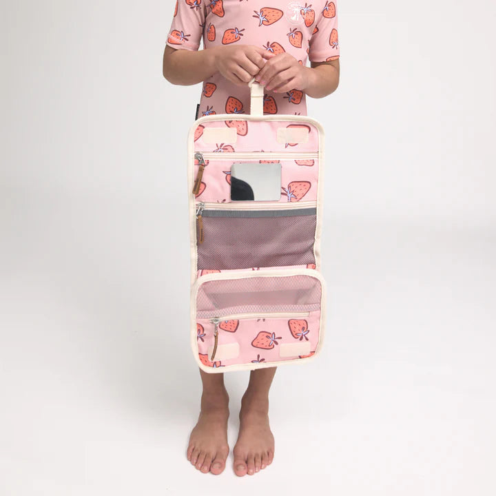 Strawberry Splash Hanging Toiletry Bag