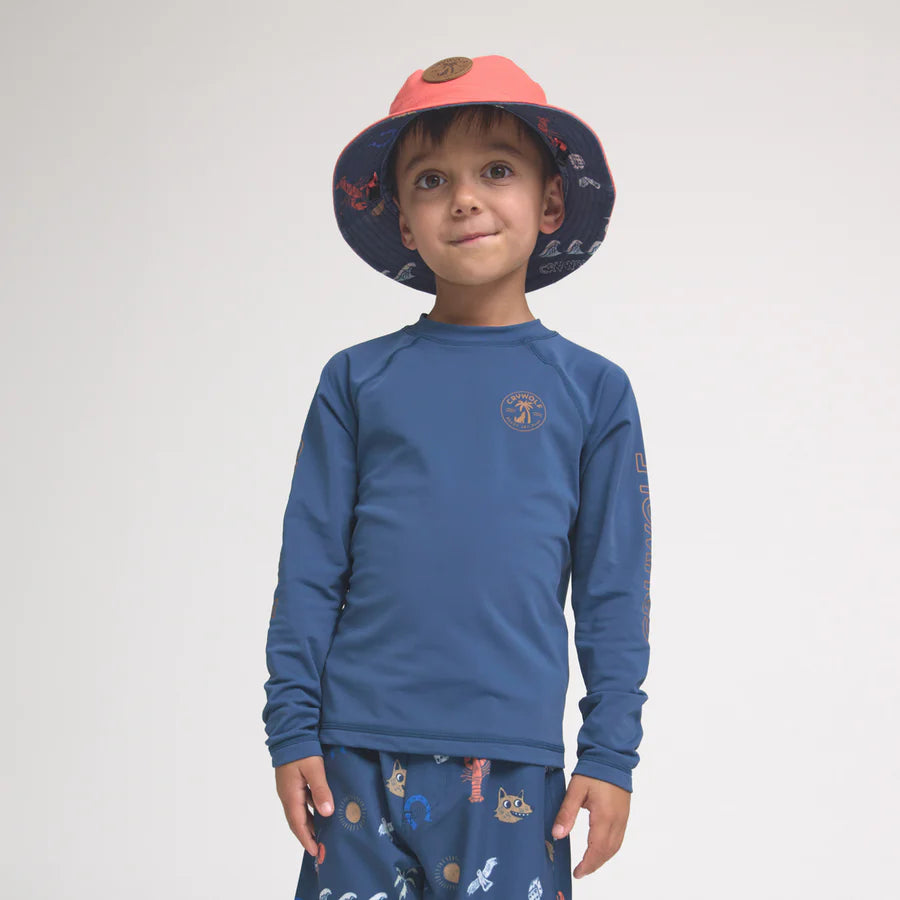 Navy Long Sleeve Rash Vest