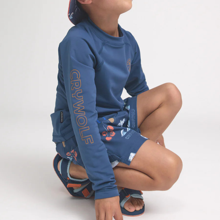 Navy Long Sleeve Rash Vest