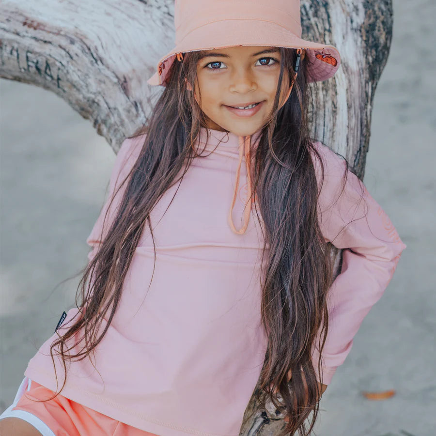 Pink Long Sleeve Rash Vest