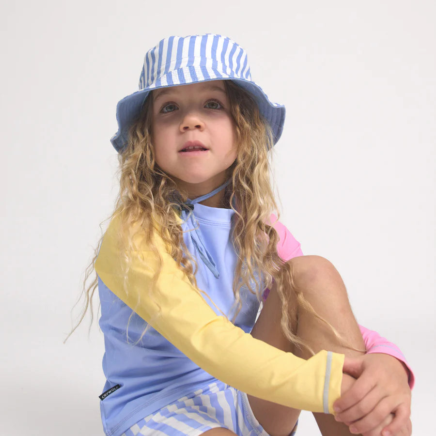 Sly Blue Stripe Bucket Hat