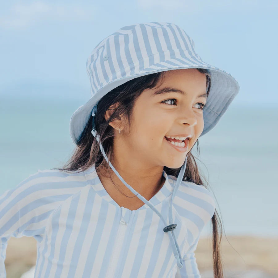 Sly Blue Stripe Bucket Hat