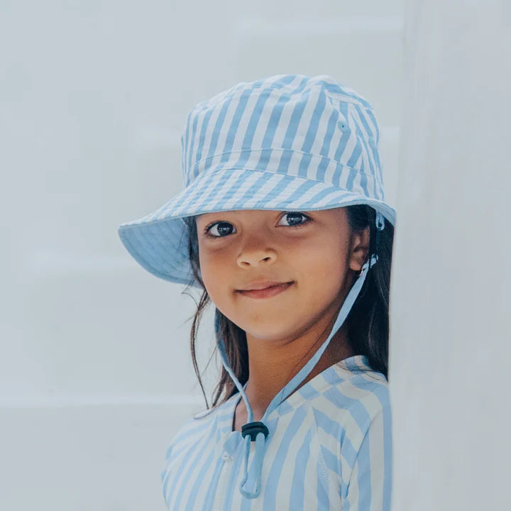 Sly Blue Stripe Bucket Hat