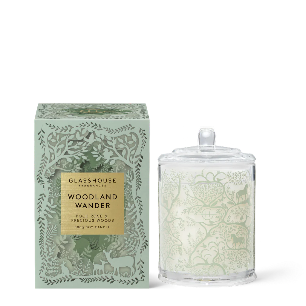 Woodland Wander - Rock Rose & Precious Woods 380g Soy Candle - LIMITED EDITION