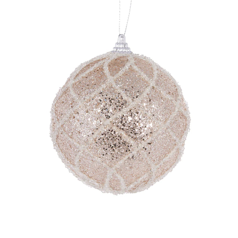 Champagne Lattice Bauble