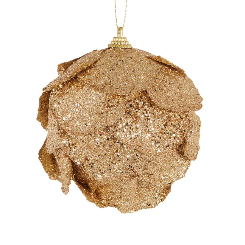 Gold Ginkgo Leaf Bauble