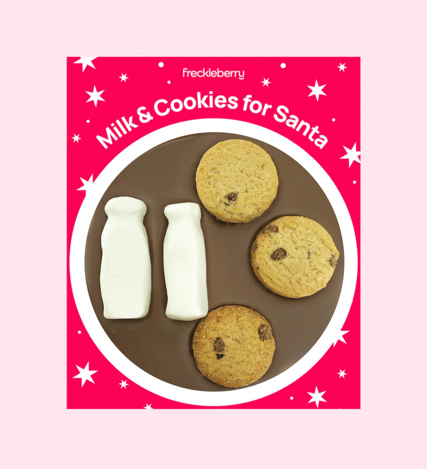 Christmas Chocolate Milk & Cookies for Santa
