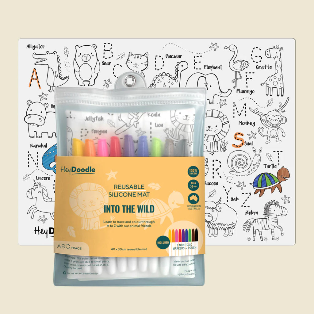 Into the Wild Colouring Mat - ABC