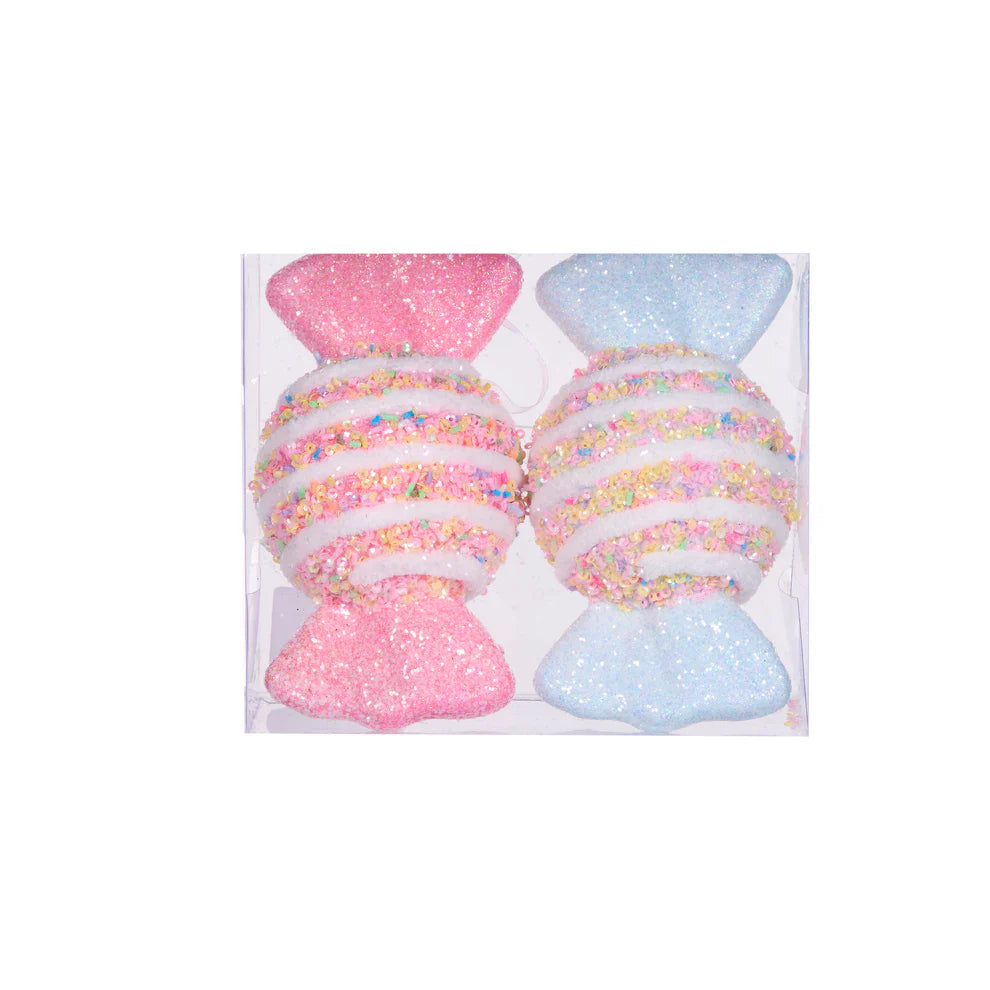 Candy Sprinkles Wrapped Lollies - 2pk