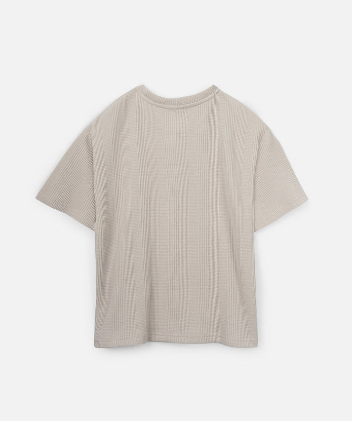 The Veneto Waffle Tee - Mushroom