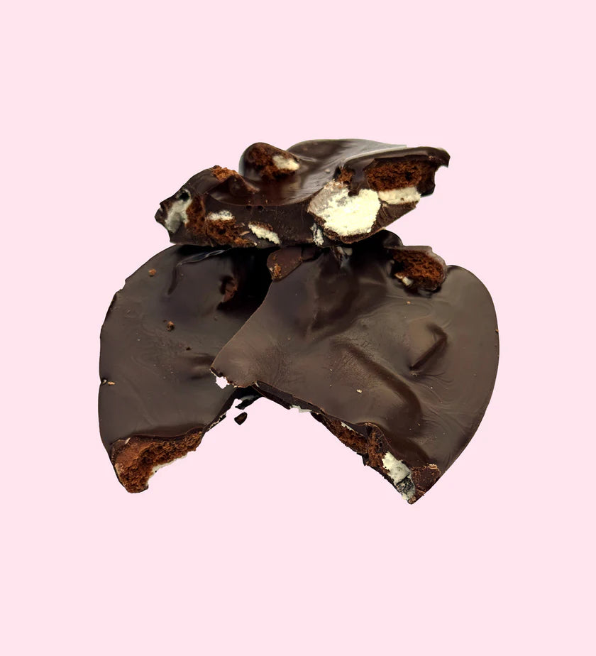Dark Chocolate with Mint Slice Heart