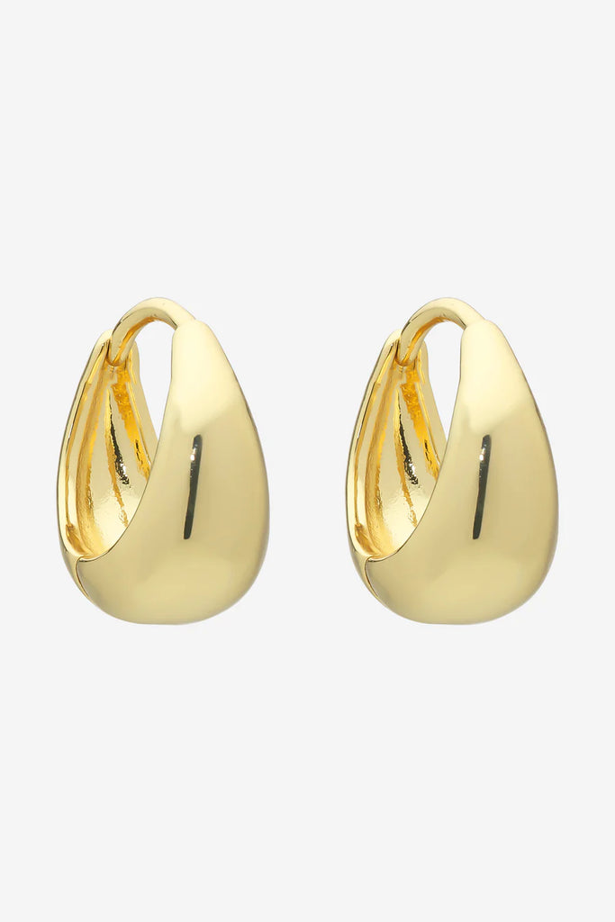 Tina Huggie Earrings - Gold