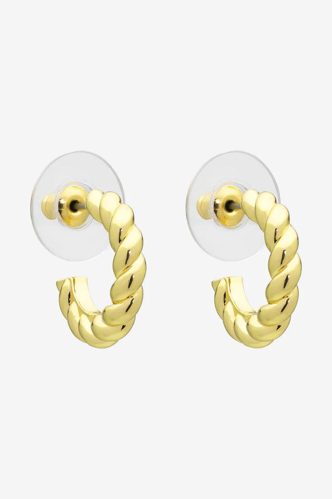 Sandy Hoop Earrings - Gold